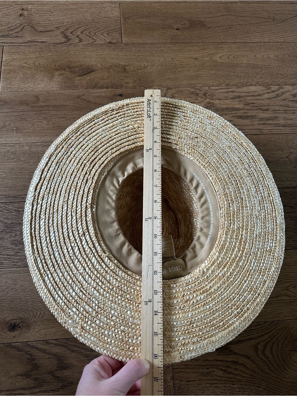 New Gigi Pip Isla 100% Straw Fedora Hat - Picture 12 of 14